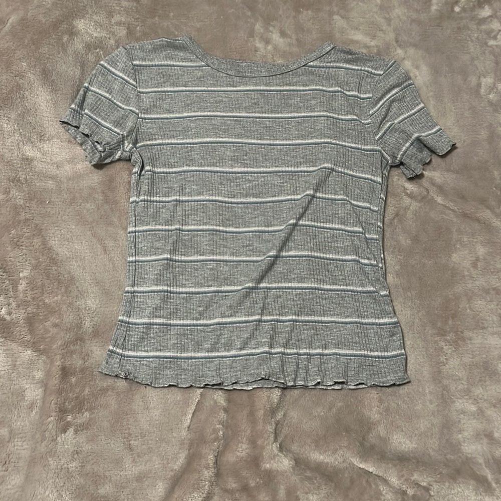 Striped grey shirt